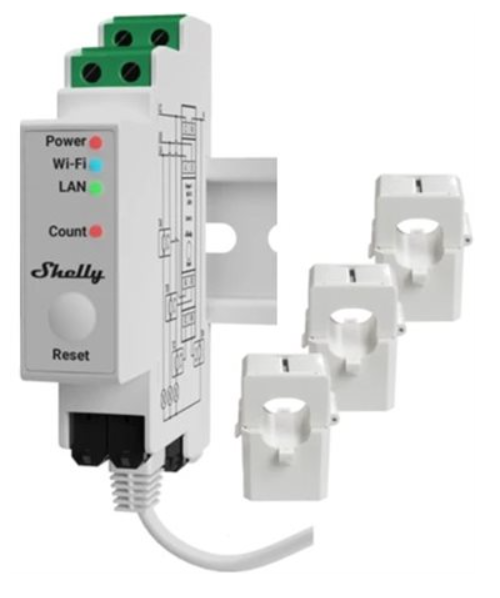 Shelly Pro 3EM elm&auml;tare